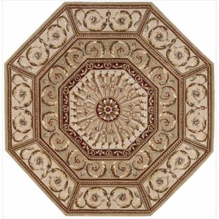Hand-knotted Versailles Palace Sage Wool Rug (9'6 x 13'6)