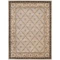 Hand-tufted Versailles Palace Beige/ Blue Wool Rug (8' x 11')