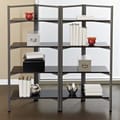 Storage Bookcase with Espresso Shelves