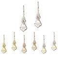 Mondevio Sterling Silver Graduating Dangle Earrings