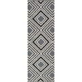 Hand-woven Velva Grey Wool Rug (2'6 x 8')