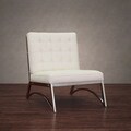 Madrid Modern White Leather Chair
