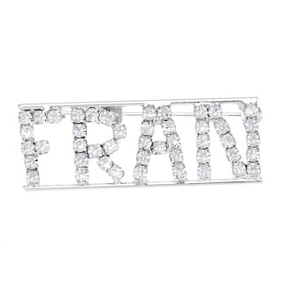 Detti Originals 'Fran' Crystal Name Pin