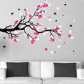 Cherry Blossom Branch with Birds Vinyl Wall Art Decal