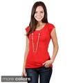 Fashion Corner Women's Layering Cap Sleeve Tee