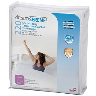 DreamSerene Comfort Terry 220 Waterproof Mattress Protector