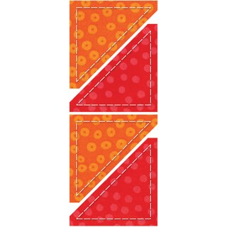 GO! This & That Fabric Cutting Dies-GO! Half Square