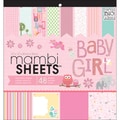 MAMBI Sheets Specialty Cardstock 12"X12" 48/Sheets-Baby Girl Animals