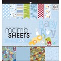 MAMBI Sheets Specialty Cardstock 12"X12" 48/Sheets-Oh Baby Boy