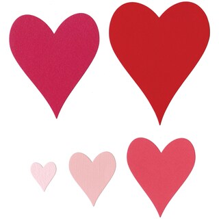 Sizzix Framelits Dies 5/Pkg-Hearts #2