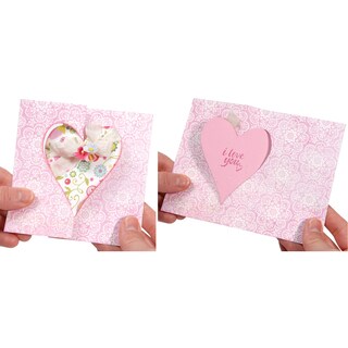 Sizzix Movers & Shapers Large Base Die-Card, Heart Flip-Its