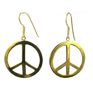 Handcrafted Peace Bomb Casing Earrings (Cambodia)
