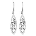 Silver Celtic Drop Dangle Earrings (Thailand)