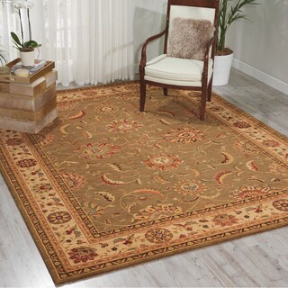 Living Treasures Green Rug (9'9 x 13'9)