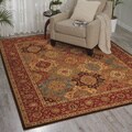 Living Treasures Burgundy Rug (8'3 x 11'3)