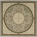 Hand-knotted Versailles Palace Blue/Beige Wool Rug (5'3 x 8'3)