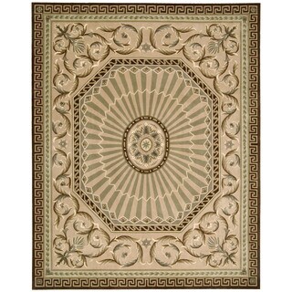 Hand-knotted Versailles Palace Mocha Rug (9'6 x 13'6)