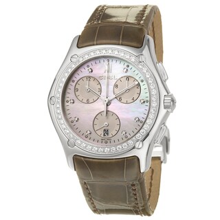 Ebel Men's 'Classic Wave' Stainless Steel Chronograph Watch