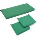 Blazing Needles Spun Poly Settee 3-piece Outdoor Cushions