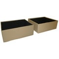 DuraBed Foldable Fabric-covered Jumbo Underneath Storage Bins (Set of 2)