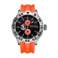 Nautica Men's BFD 100 Multi N15565G Orange Resin Quartz Black Dial Watch
