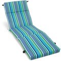 Blazing Needles 72-inch Spun Poly Outdoor Chaise Lounge Cushion