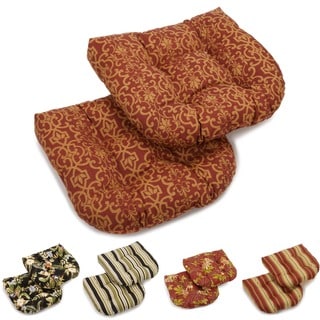 Blazing Needles 19-inch Spun Poly Chair/ Rocker Outdoor Cushions (Set of 2)