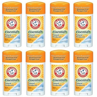 Arm & Hammer Unscented Essentials Natural Protection 2.5-ounce Deodorant (Pack of 8)
