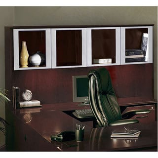 Mayline Corsica Series 84-inch Hutch with Glass Doors