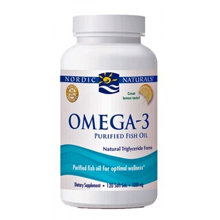 Nordic Naturals Omega-3 Purified 1000mg Fish Oil Supplement (120 Softgels)