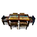 Ecologica Reclaimed Wood Multi-Color Dinning Table