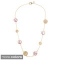 Rivka Friedman Bezel Gem and Concave Pebble Necklace