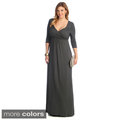 Kiyonna Womne's 'Veronica' Cross Over Plus Maxi Dress