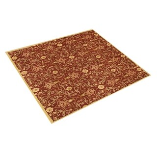 Alliyah Hand-tufted Delhi Burgundy/ Gold New Zeeland Wool Rug (10' x 10')