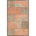 Pak Persian Hand-knotted Patchwork Multi-colored Wool Rug (2'10 x 4'10)