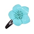 Genuine Leather Sweet Azalea Flower Barrette Hairclip (Thailand)