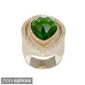 Rivka Friedman Teardrop Gem Accent Ring