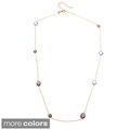 Rivka Friedman Alternating Teardrop/ Round Station Necklace