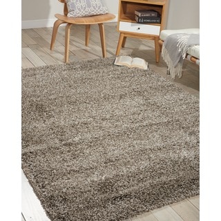 Amore Shag Stone Area Rug (7'10 x 10'10)