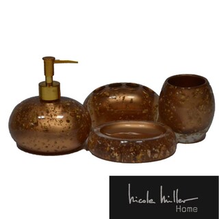 Nicole Miller Gold Rush Bath Accessory Set