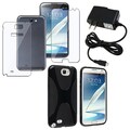 BasAcc Black Case/ Protector/ Charger for Samsung Galaxy Note 2