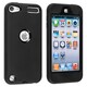 Insten Black iPod Case Cover/ Anti-Glare Screen Protector for Apple iPod Touch Generation 5th/ 6th