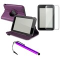 BasAcc Purple Case/ Protector/ Stylus for Barnes & Noble Nook HD 360