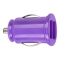 BasAcc Purple Universal Dual USB Mini Car Charger Adapter