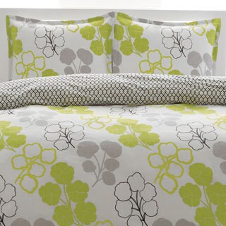 City Scene Pressed Flower 3-piece Duvet Cover Set