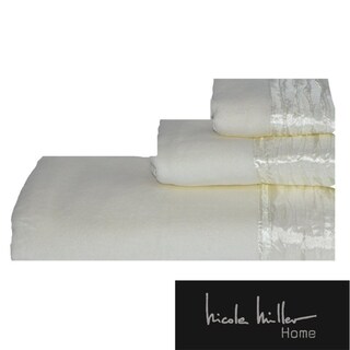 Nicole Miller Sparkle 3-piece Cotton Towel Set