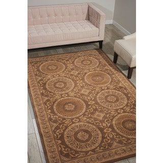 Hand-knotted Versailles Palace Elegant Mocha Rug (9'6 x 13'6)