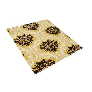 Alliyah Handmade Tufted York Yellow New Zeeland Blend Wool Rug (8' x 10')