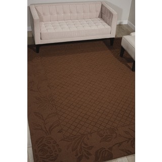Aubusson Collection Rust Rug (7'9 x 9'9)