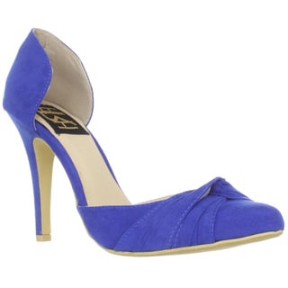 Fahrenheit Women's 'CR-03' Knot Detail Pointed-Toe Pumps